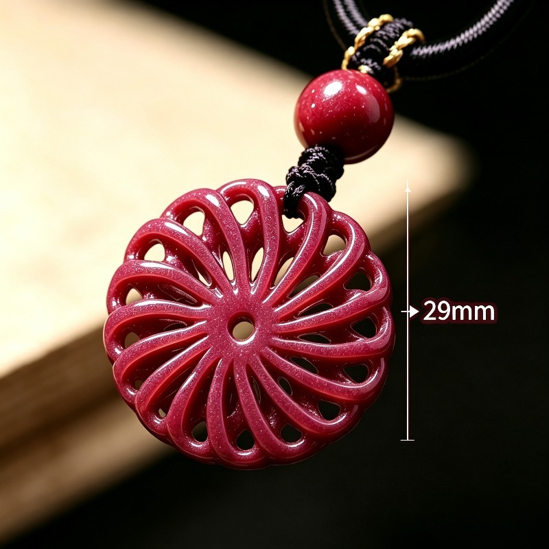 Women'S Fashion Jewellery - Fashion Red Cinnabar Jade transfer Windmill