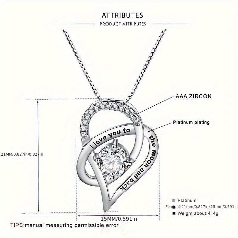 An elegant heart pendant neckl - Women Fashion Over The Years recension och pris