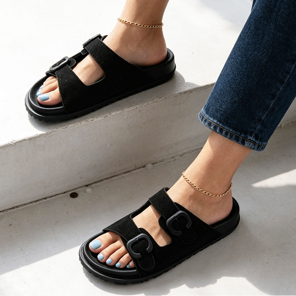 Women Plus Size Open Toe Doubl - Women'S Fashion Korea recension och pris