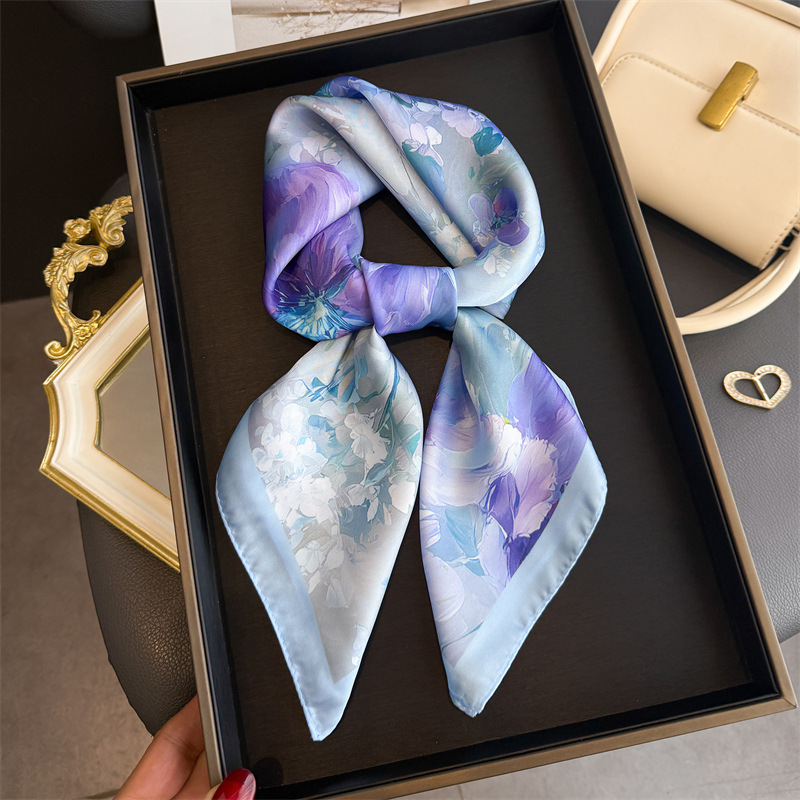2026 New Floral Print Silk Squ - Women Fashion Necktie recension och pris
