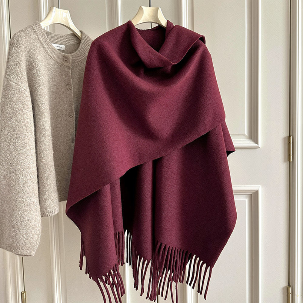Thickened Woolen Cape Shawl Wo - Women Fashion Photoshoot recension och pris