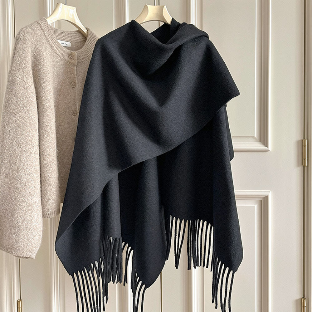 Thickened Woolen Cape Shawl Wo - Women Fashion Photoshoot recension och pris