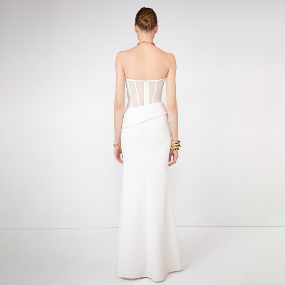 Sexy See-through Fishbone Even - Women Fashion Dress Names recension och pris