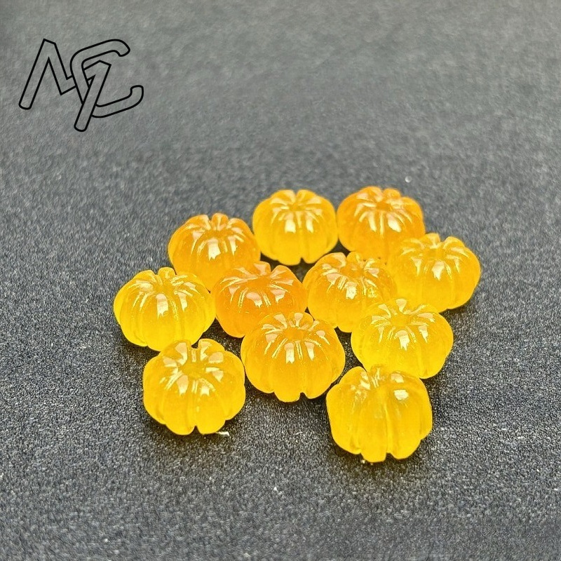 10pcs A Green Jade Pumpkin Bea - Women'S Fashion Jewellery recension och pris