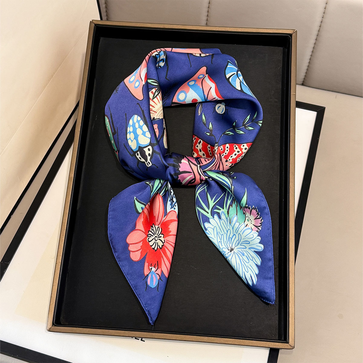 2026 New Butterfly Print Silk  - Women Fashion Necktie recension och pris