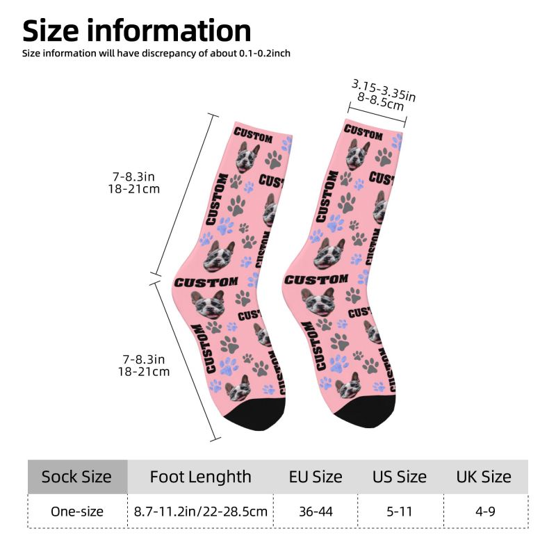 Pet Photo Custom Dress Socks M - Women Fashion Dress Names recension och pris