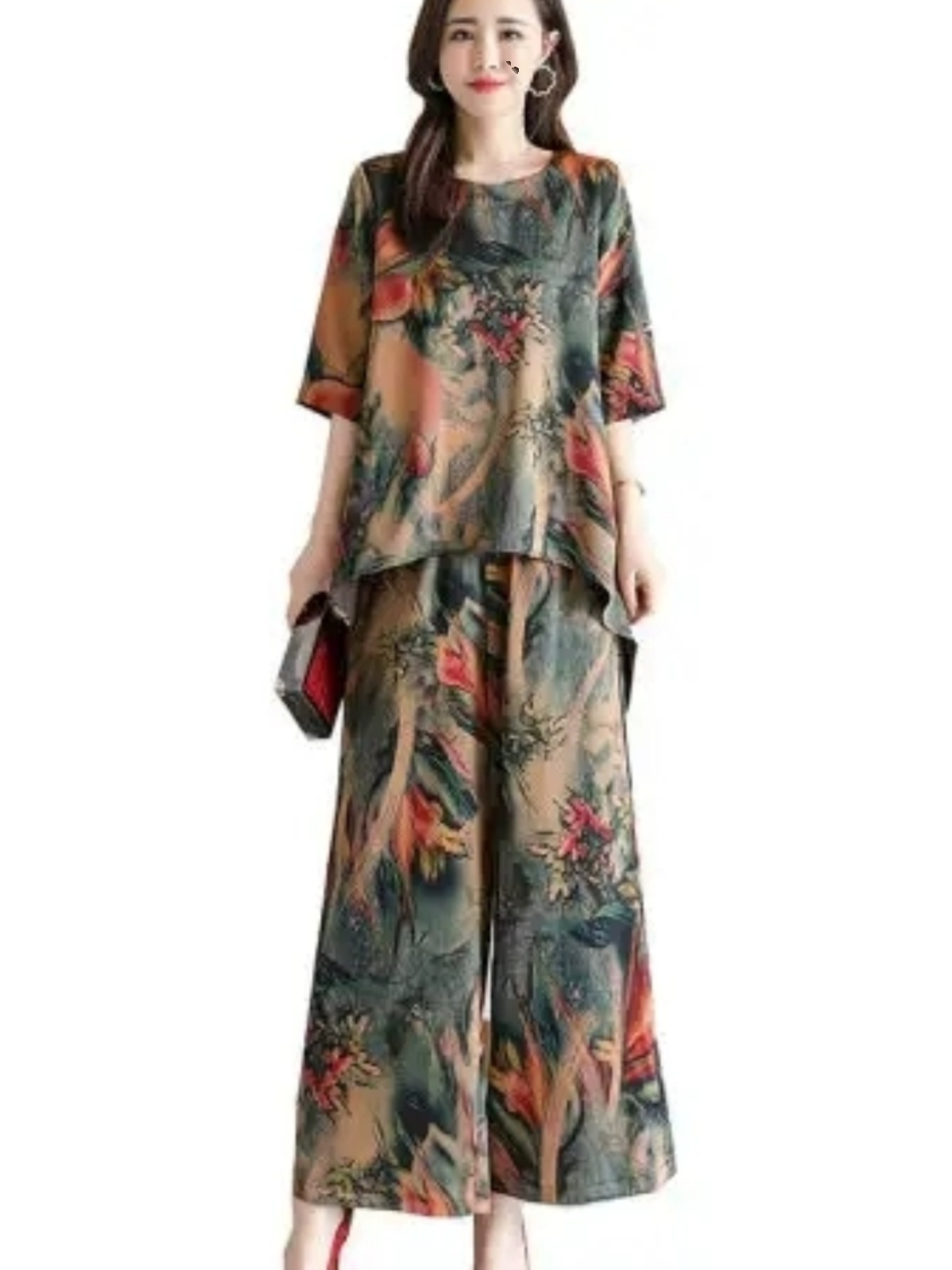Fashionable Printed Short Slee - Women Fashion Over The Years recension och pris