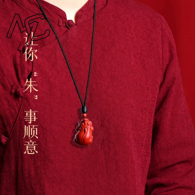 Fashion Red Cinnabar Jade Larg - Women'S Fashion Jewellery recension och pris