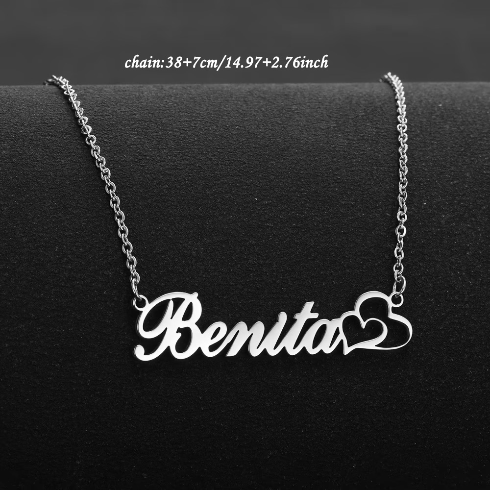 Personalized Double Heart Cust - Women Fashion Names recension och pris